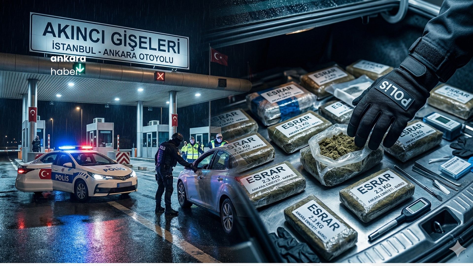 Kahramankazan’da Zehir Hattına Darbe: Akıncı Gişelerinde Narkotik Engel!