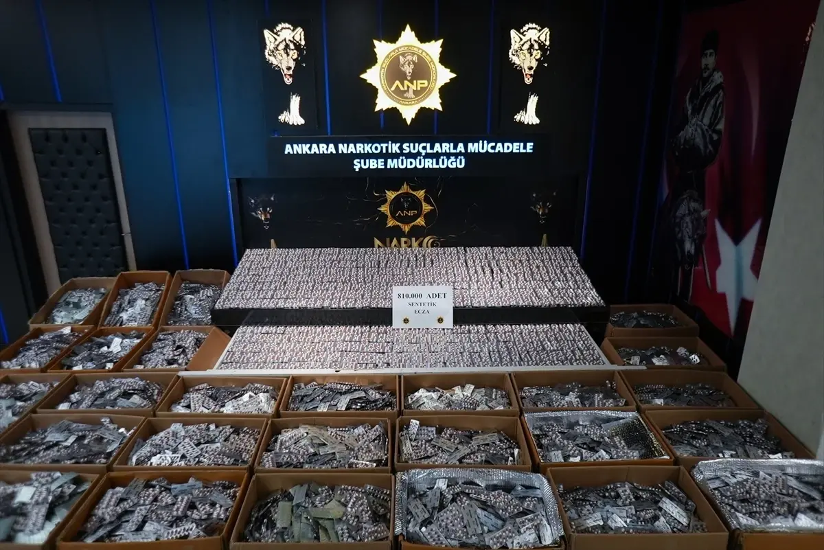 Ankara’da Zehir Tacirlerine "Tarihi" Şok: 810 Bin Hapla Gelen Rekor Darbe!
