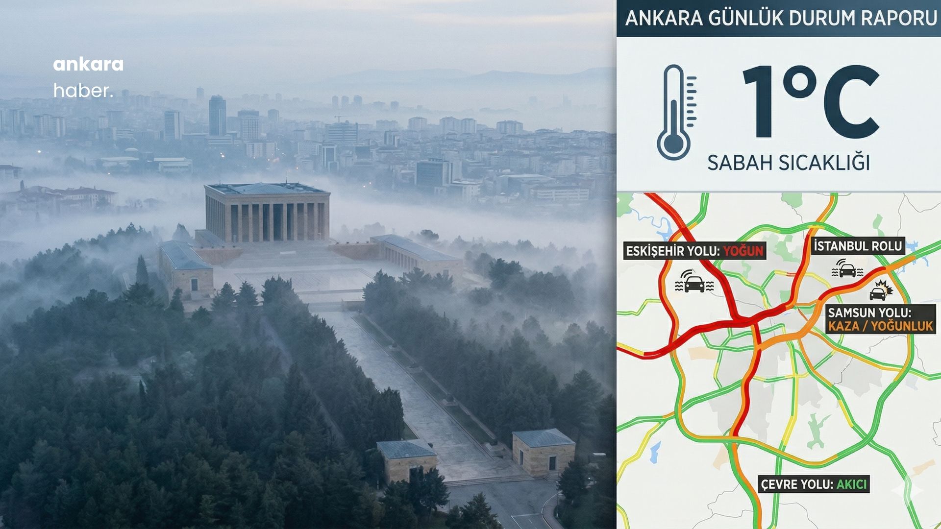 Ankara Güne "Buz" Keserek Başladı! 6 Nisan Hava ve Yol Durumu Raporu