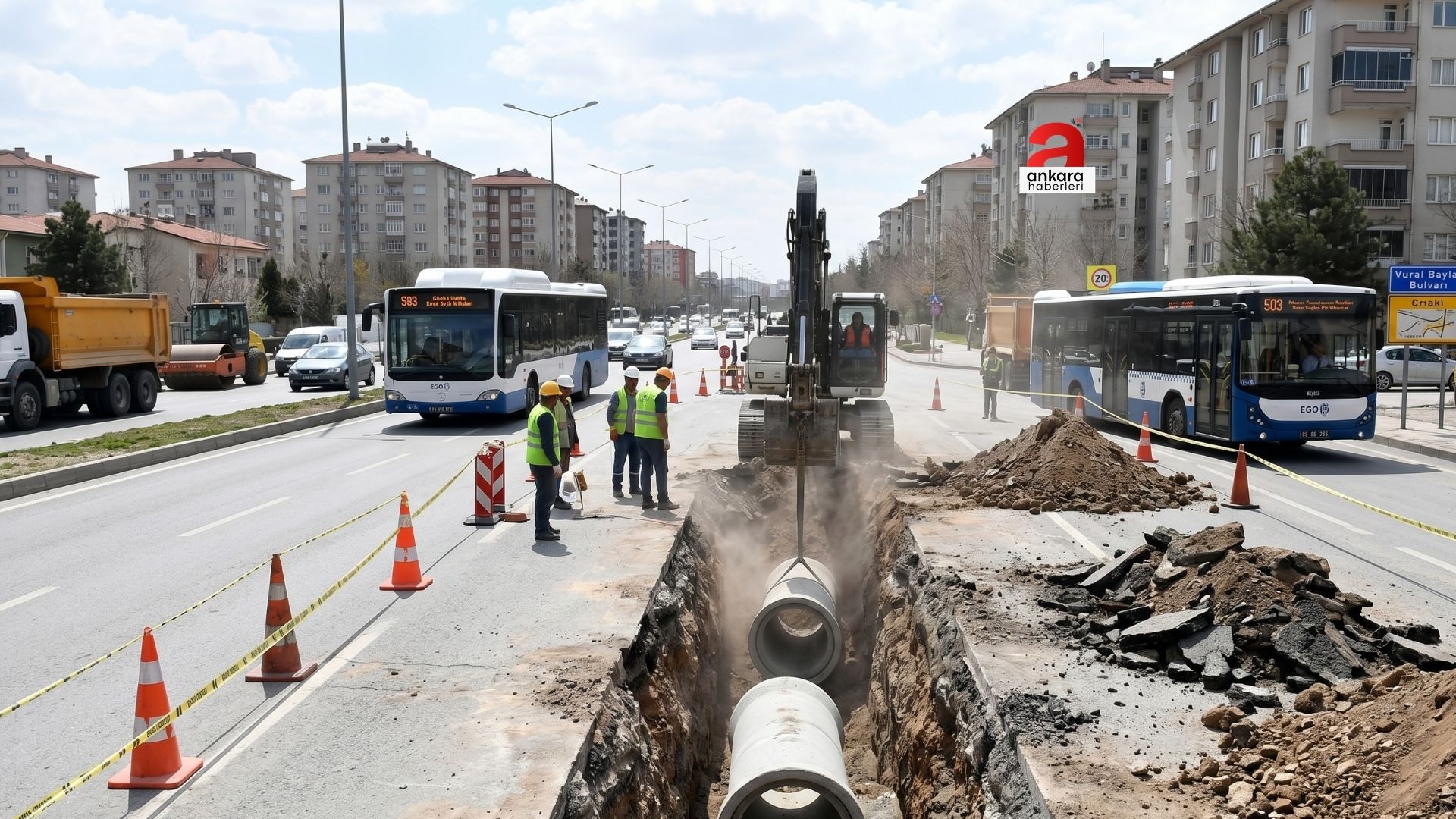 Vural Baylan Bulvarı’nda ASKİ Mesaisi: 4 EGO Hattının Güzergâhı Değişti!